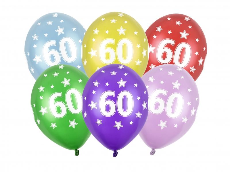 Ballonger 60 Metallic Mix 6 stk
