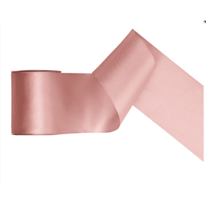 Hovedbilde Satengbånd dusty rose 100 mm 25 m