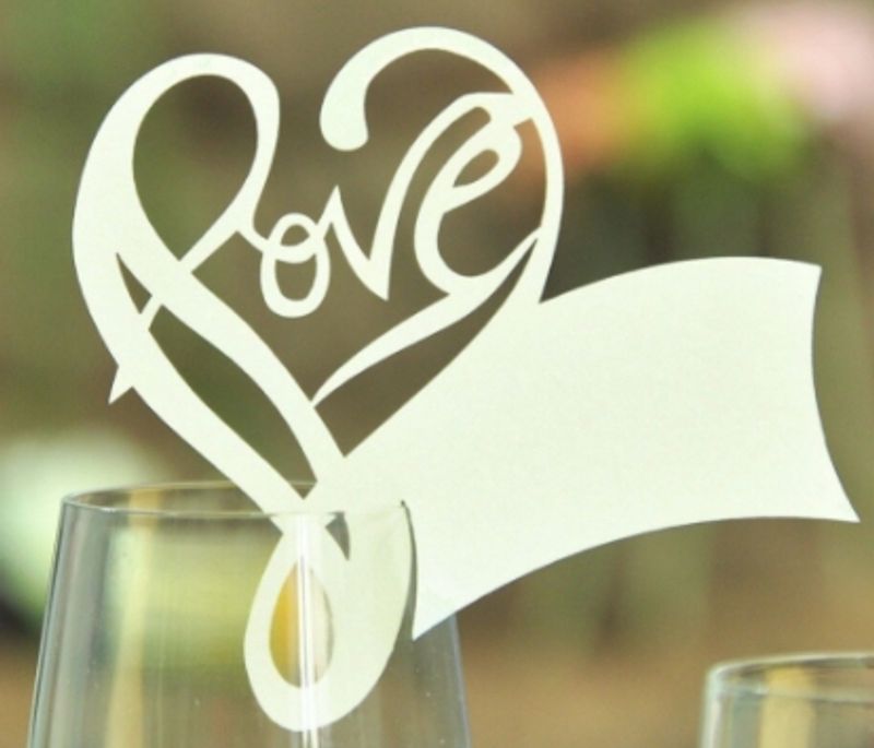 Bordkort Love Glass