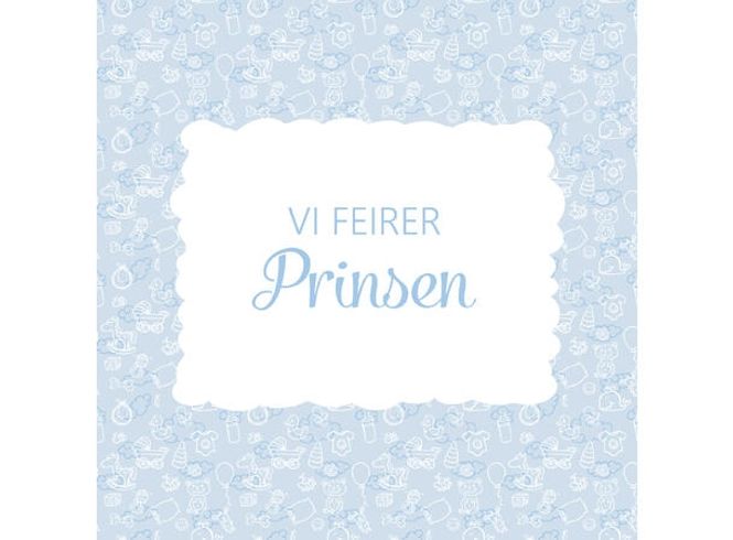 Hovedbilde Servietter Lunsj Vi Feirer Prinsen 20 stk