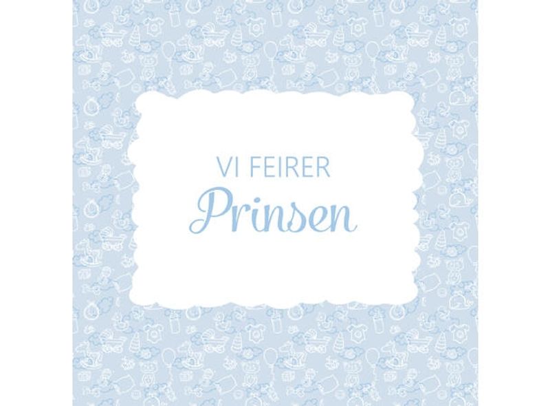 Servietter Lunsj Vi Feirer Prinsen 20 stk