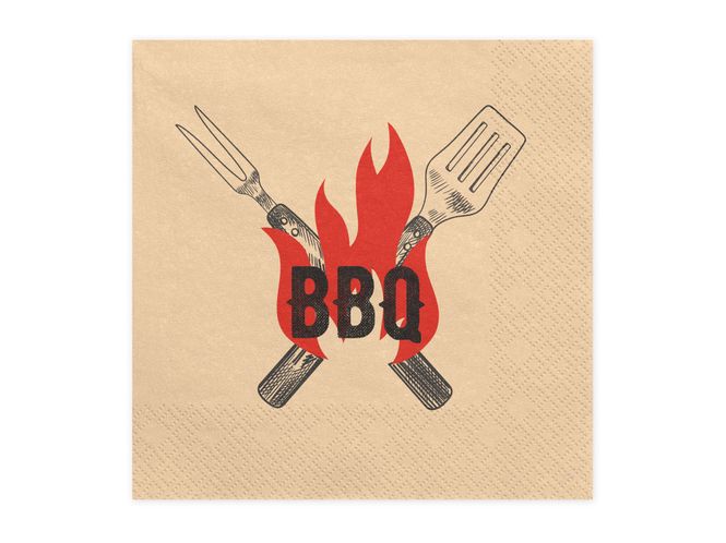 Hovedbilde BBQ-servietter 33x33 cm  20 stk