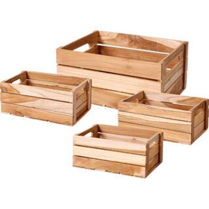 Hovedbilde Trekasse i teak - 28,5x22x13,5 cm