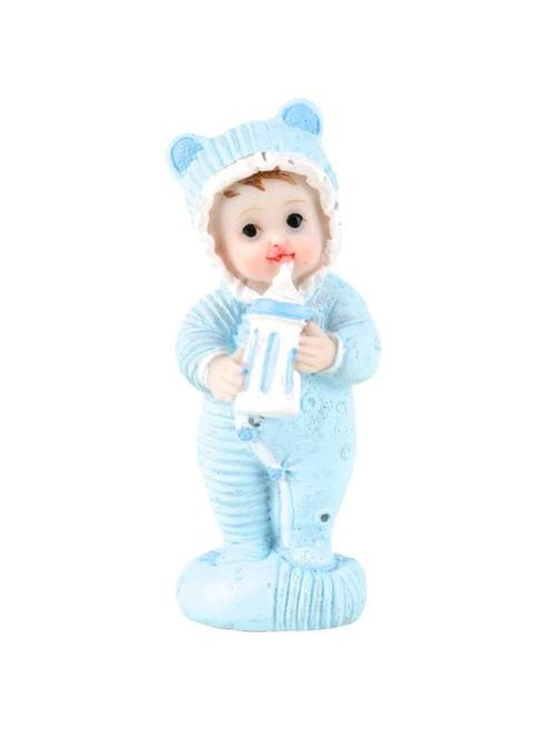 Hovedbilde Baby med Flaske - 7,5 cm, Blå