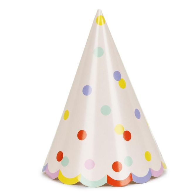Hovedbilde Festhatter med konfetti  16 cm, 6 stk