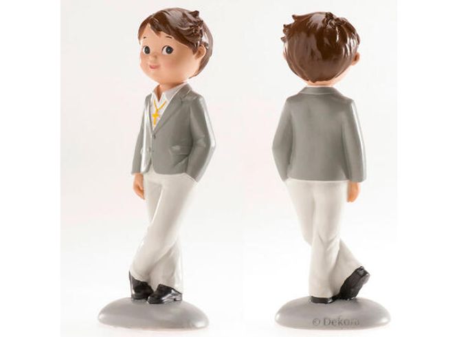 Hovedbilde Kakefigur Konfirmasjon gutt, animert stil, 15 cm