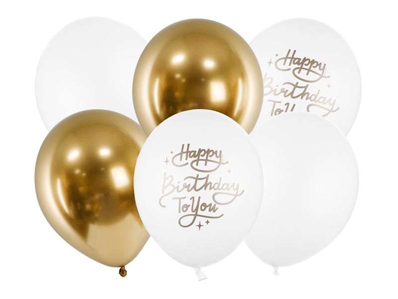Ballonger Happy Birthday to you - 6 stk.