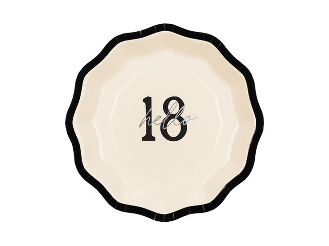 Hovedbilde Papptallerkener «Hello 18»