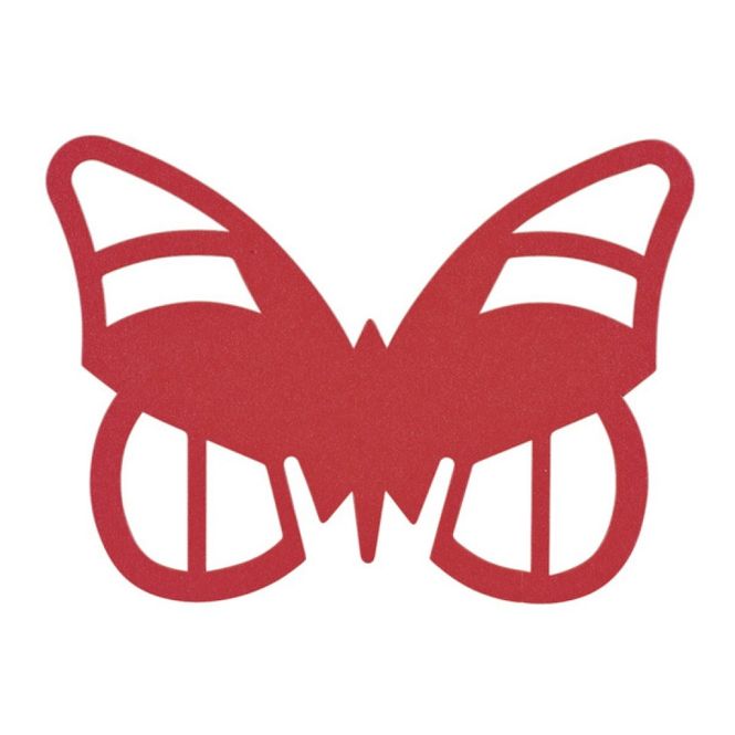 Hovedbilde Sommerfugl Rød Bordkort 10 stk