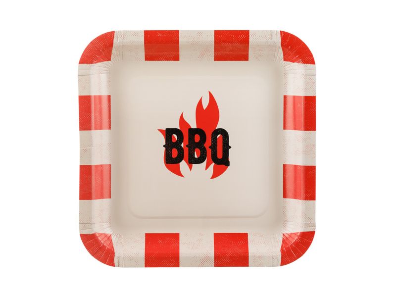 BBQ papptallerkener  6 stk