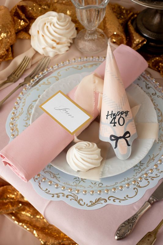 Servietter Lunsj - «Happy 40»