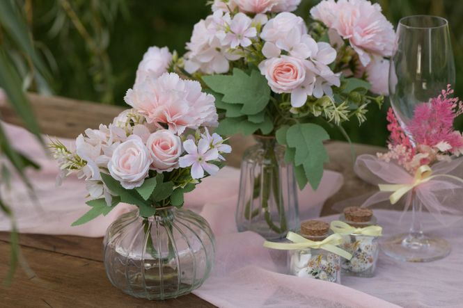 Hovedbilde Bukett romantisk rosa