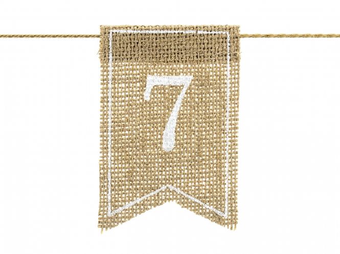Hovedbilde Bordnummerskilt Jute