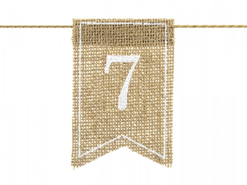 Bordnummerskilt Jute