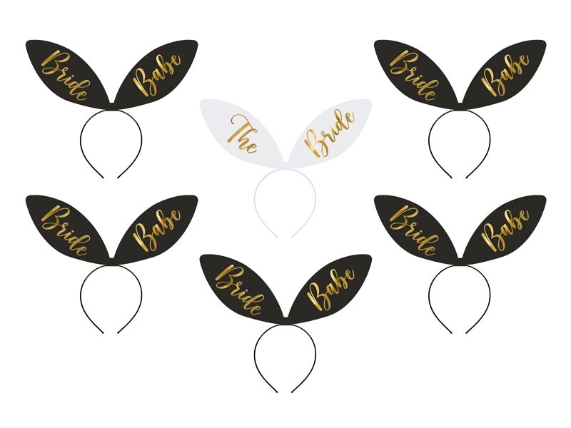 Hårbøyler Bride Squad 6 stk