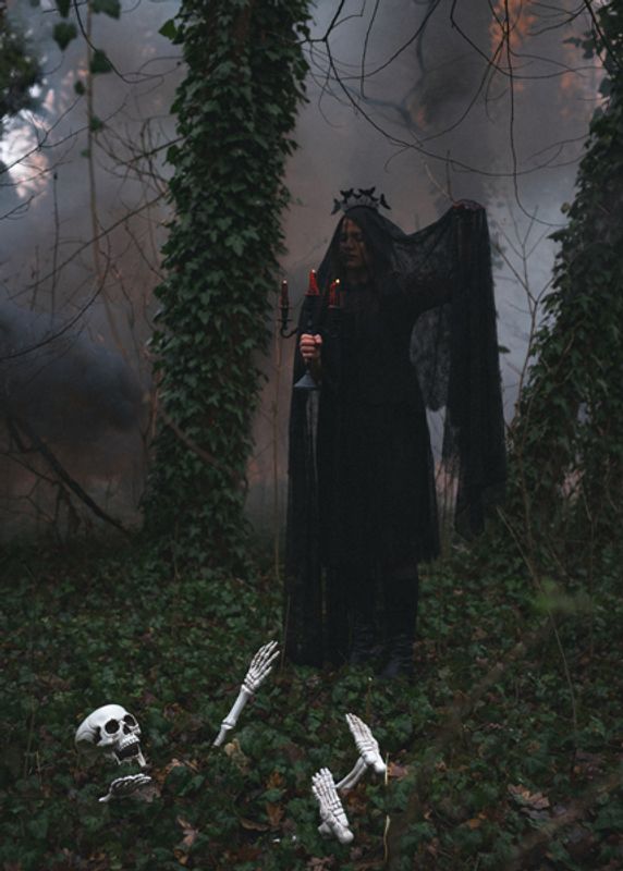 Skjelett-dekorasjon - Opp av jorden-effekt