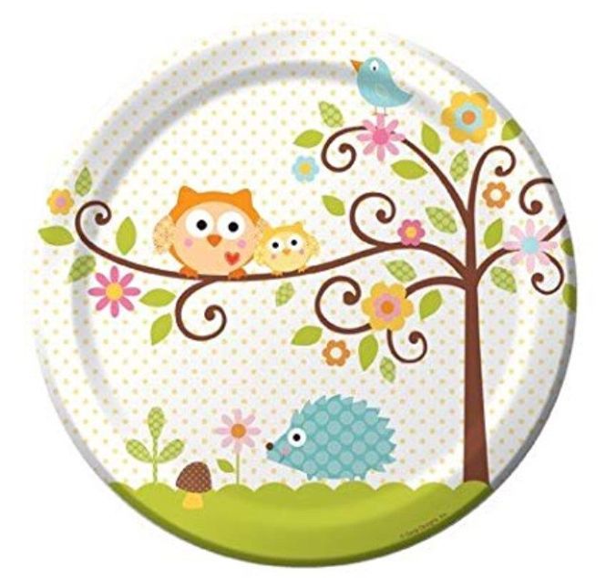 Hovedbilde Skog Midddag Papptallerkener 8 stk