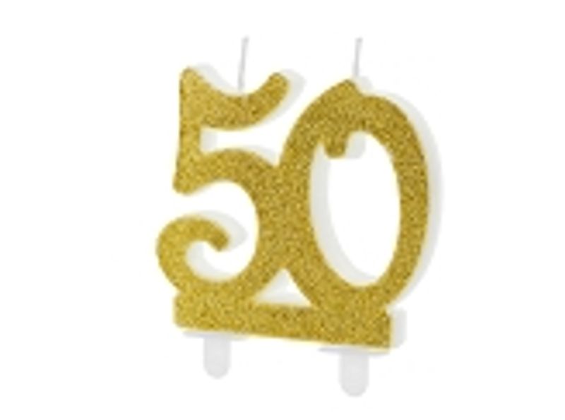 Bursdagslys 50 Gull