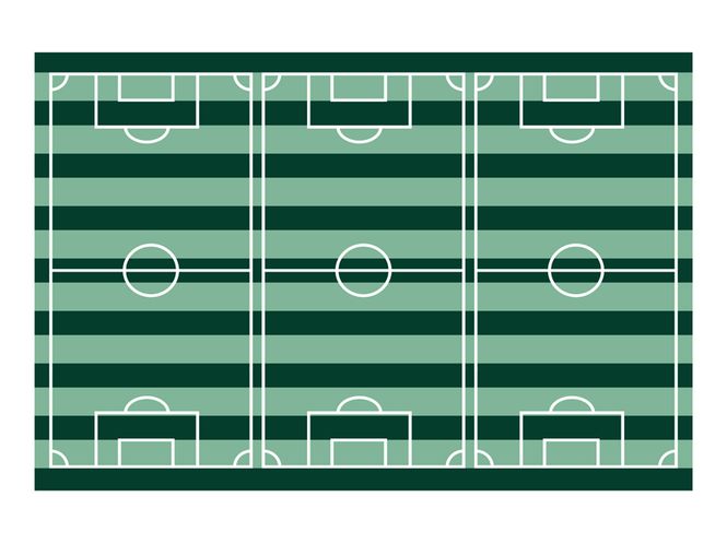 Hovedbilde Fotballduk - fotballbane 120 x 180 cm