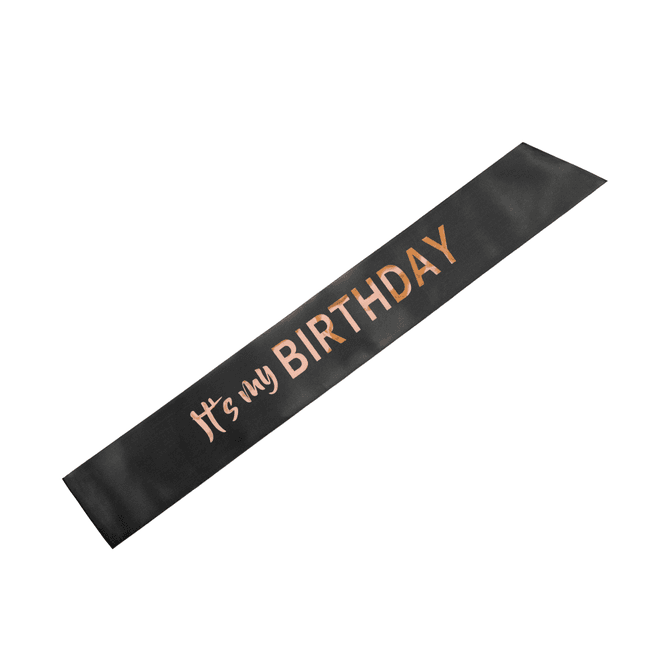 Hovedbilde Bursdagssash It's my birthday  sort